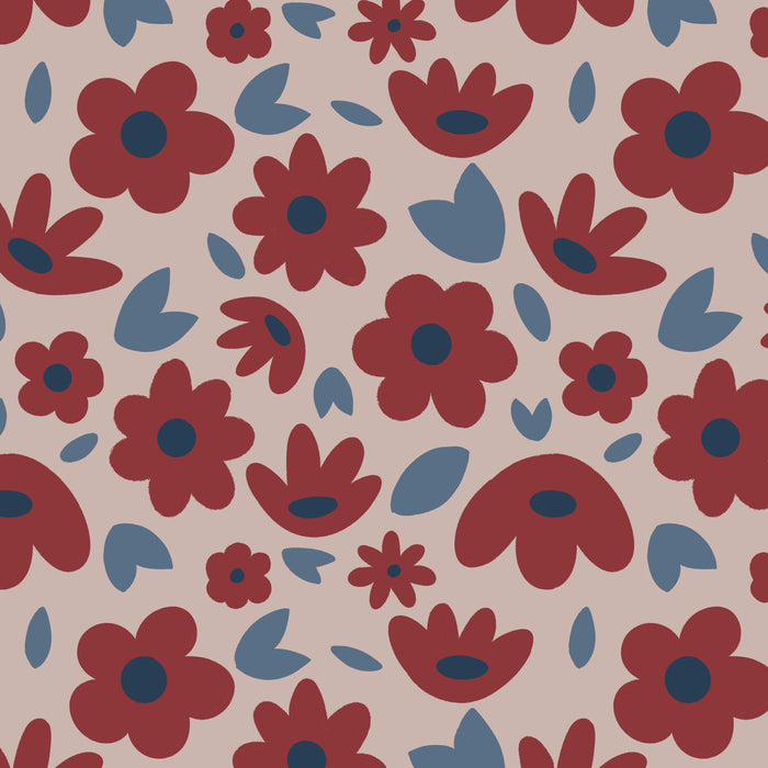 554/ AllNattyG Red and Blue Flowers COLORboard