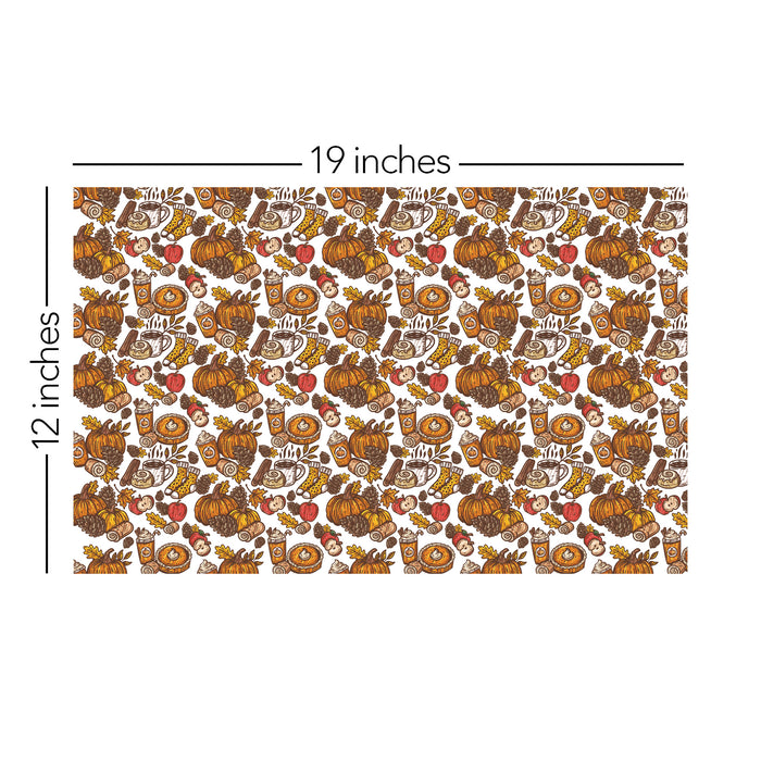 581/ Kris the Creative Pumpkin Spice Love, Large, Clear