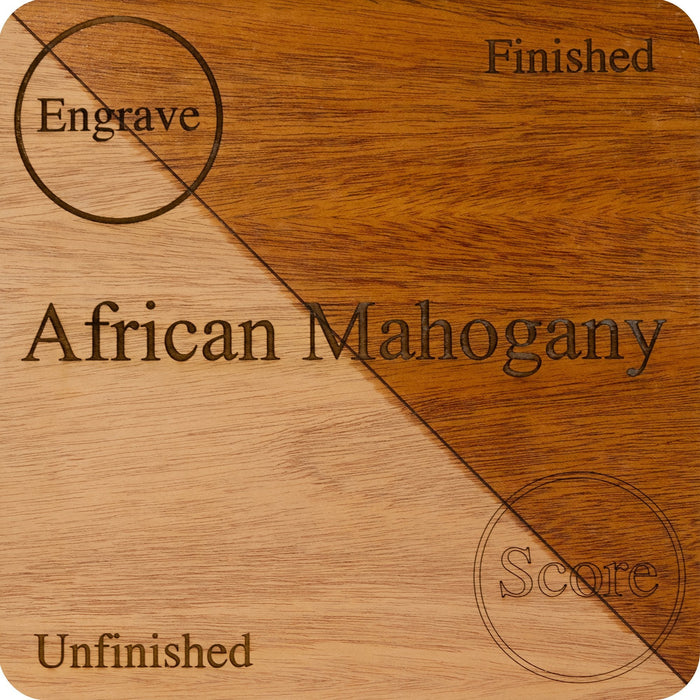 Mahogany, African 1/8 Double Sided Unfinished