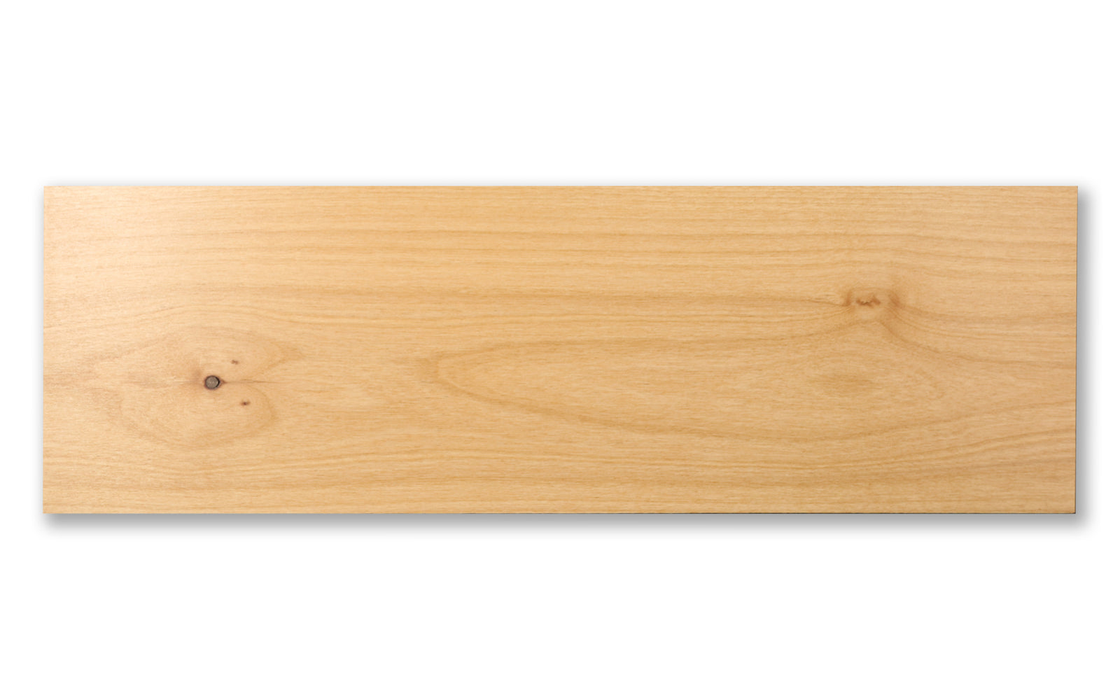 Alder, Clear 1/8 Inch Solid Wood-Finished