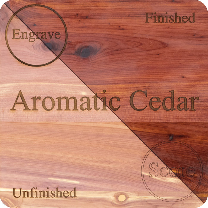 Cedar, Aromatic 1/4 Double Sided