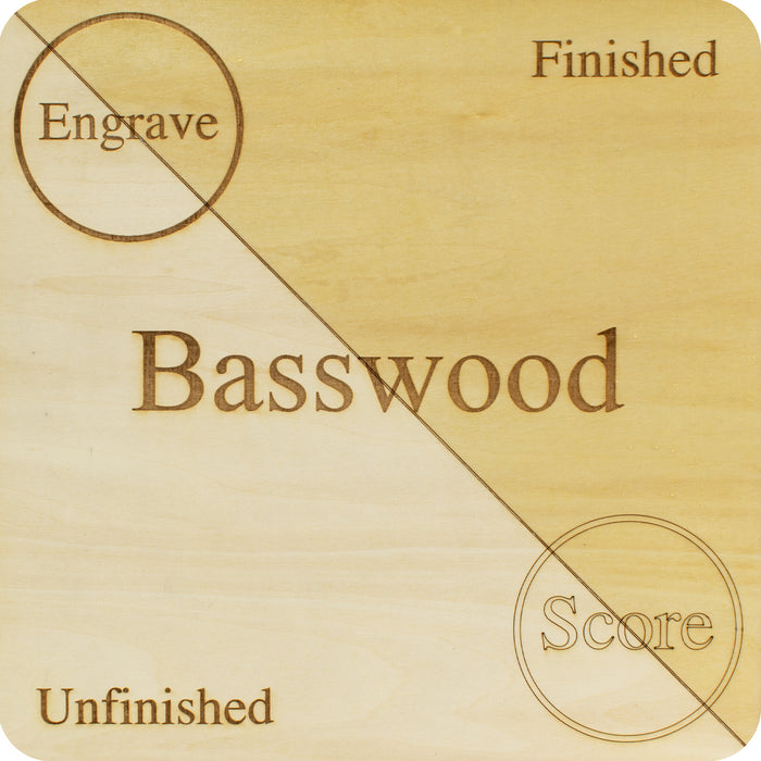 Basswood Plywood 1/4th, 10 Pack