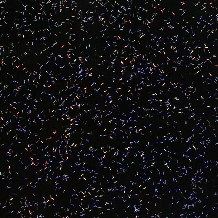 Cosmic Spark Black Rainbow Glitz Glitter Acrylic