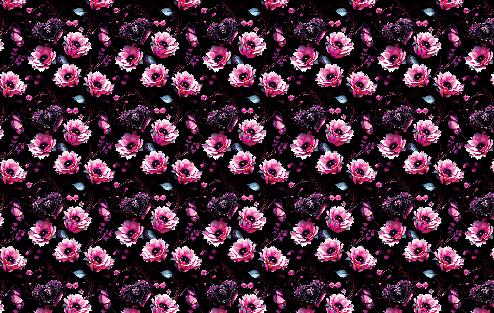 299/ Gothic Pink Roses COLORboard