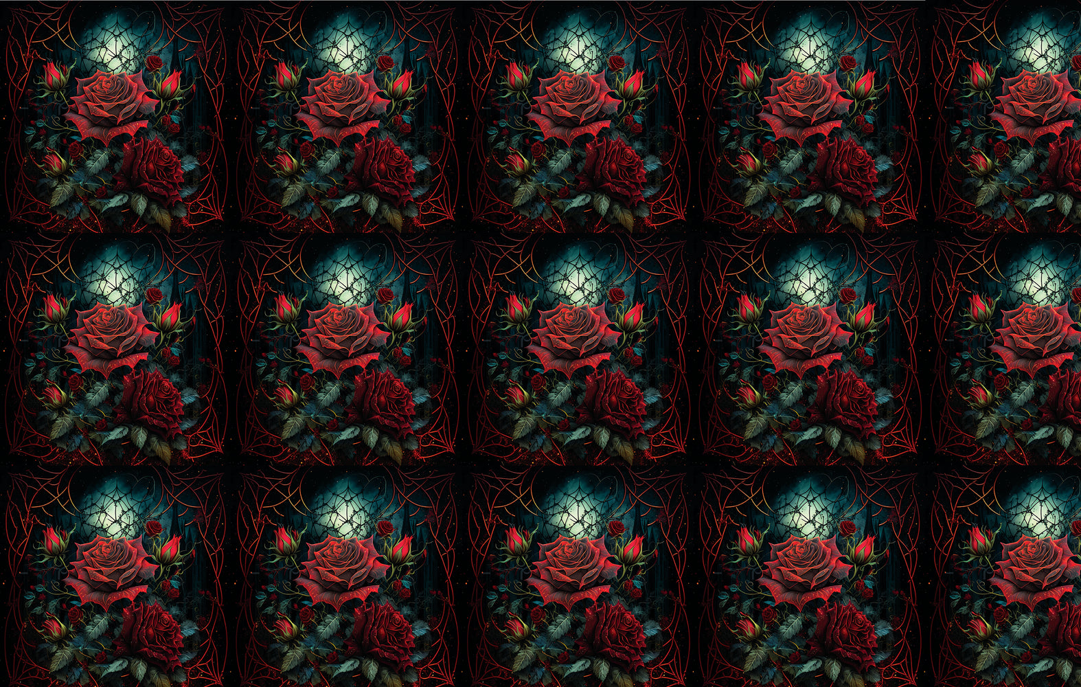 302/ Gothic Red Roses COLORboard