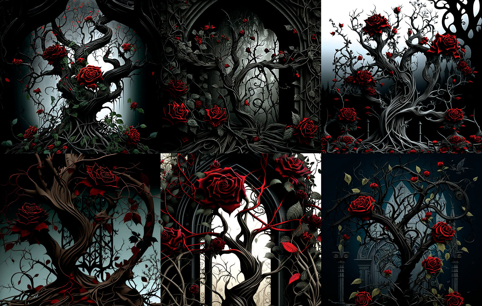 303/ Gothic Rose Vines COLORboard