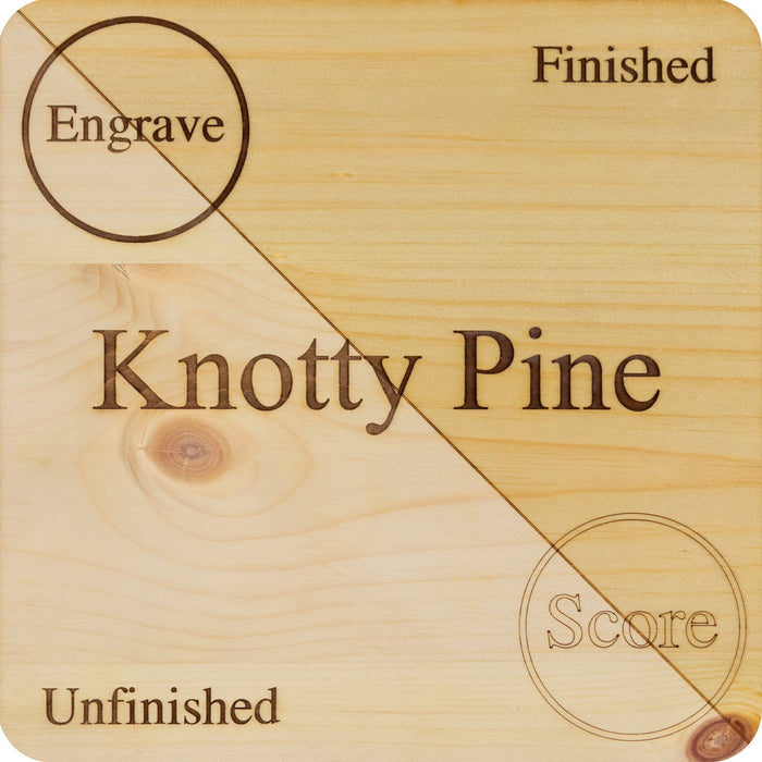 Pine, Knotty 1/8 Double Sided Unfinished