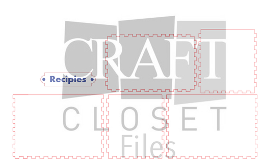 Recipe Box with Dividers Digital File by Jim Pitt