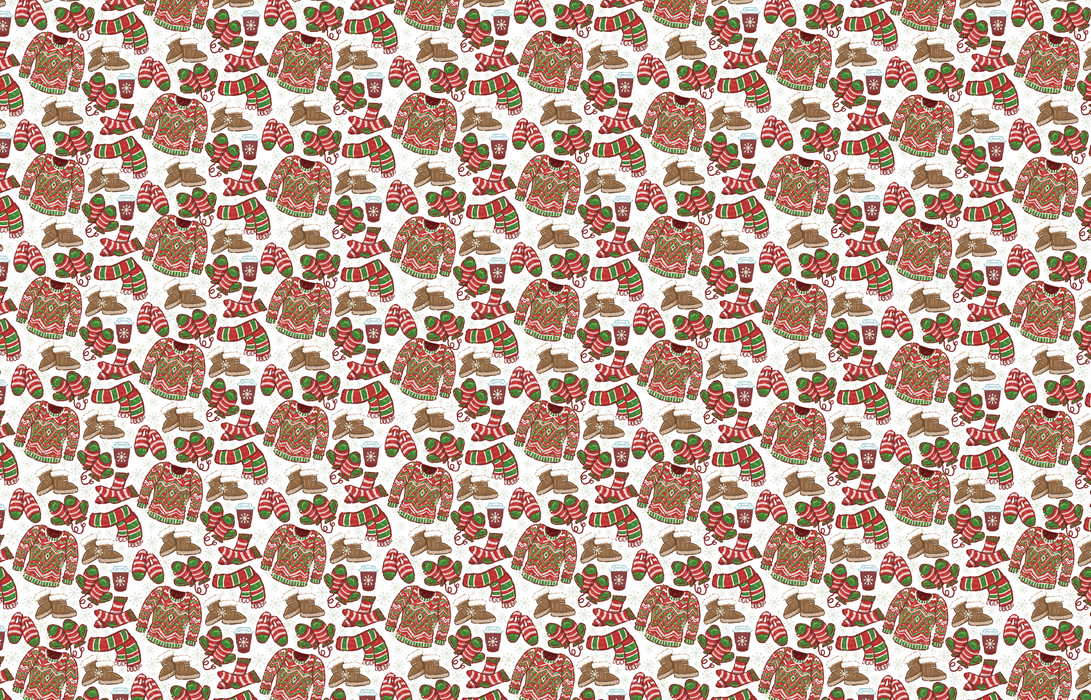 583/ Kris the Creative Winter Sweaters, Medium, Clear