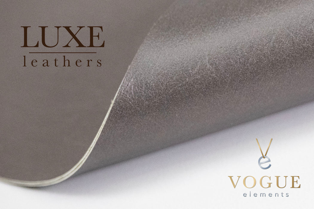 Luxe Leather-Taupe Allure