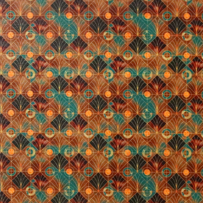 Pressed Patterns-Teal Trellis