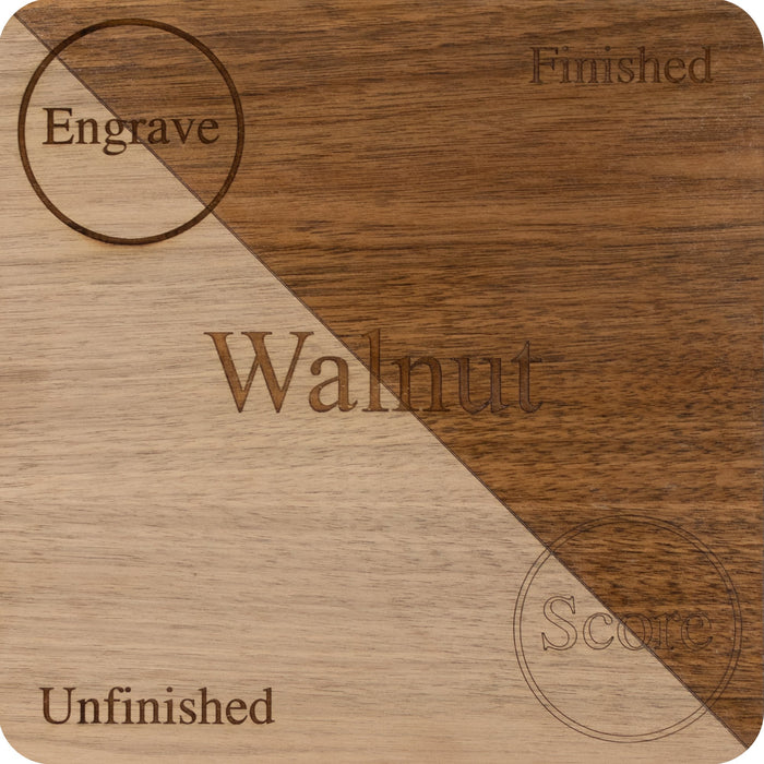 Walnut 1/8 Double Sided Unfinished