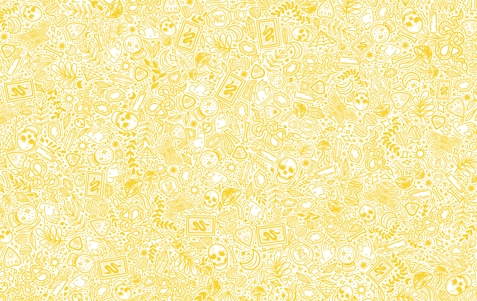 220/ Samantha's Doodles Bewitched Yellow COLORboard