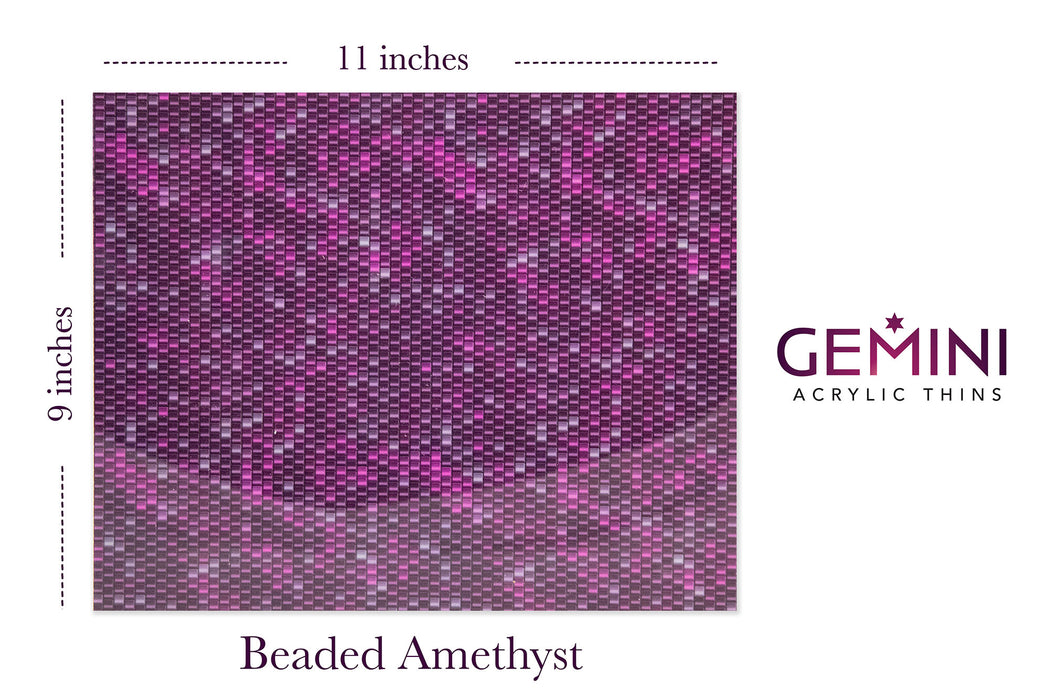 Gemini-Beaded Amethyst