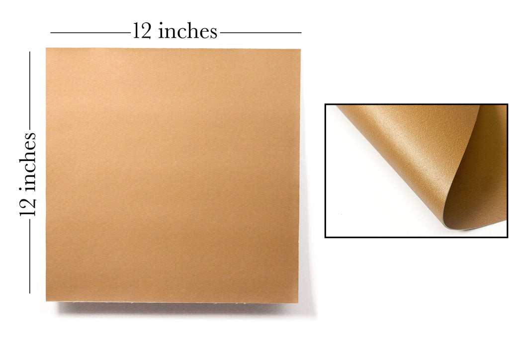 Camel Vegan Faux Leather, Laser Safe 12x12