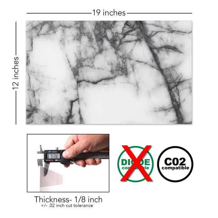 Wood Grain/ Marble Acrylic Variety Pack, 6 Sheets