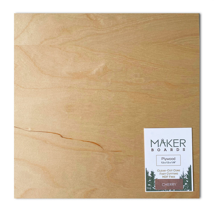 Maker Boards-Cherry, 12 x 12 inches, 1/8 inch