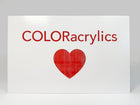 COLORacrylic White on Cherry Red Two Tone