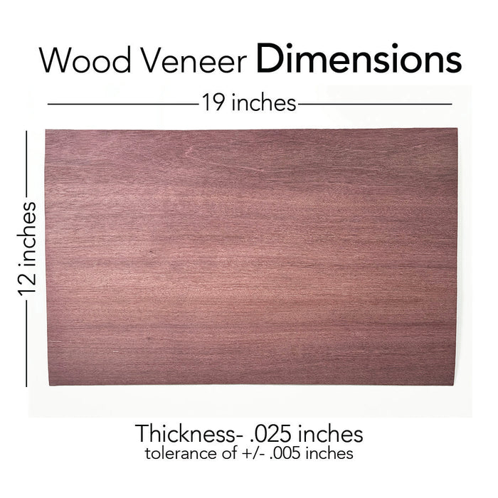 Purple Heart Wood Veneer-Unfinished