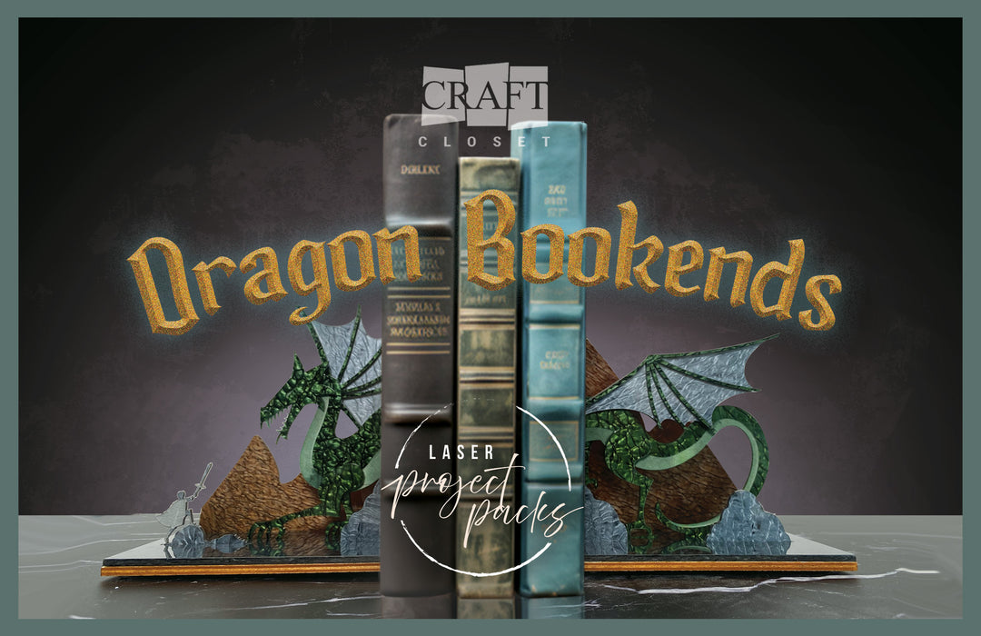 Laser Project Pack-Dragon Bookends