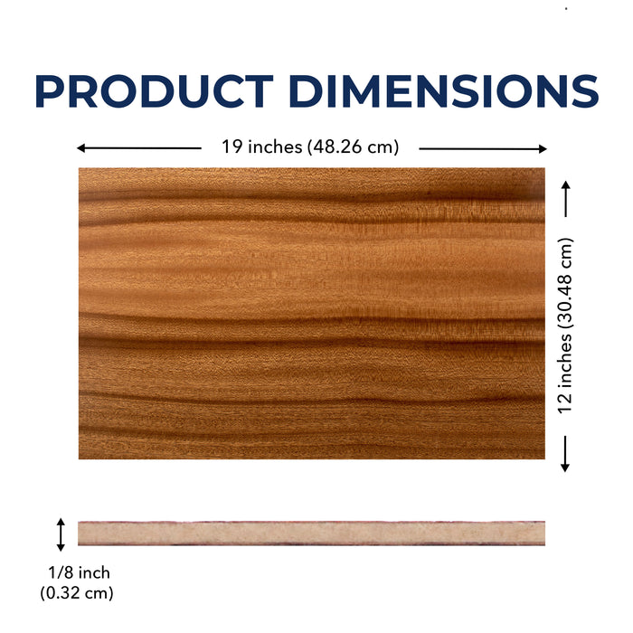 Finished Sapele, 1/8 inch, Double Sided
