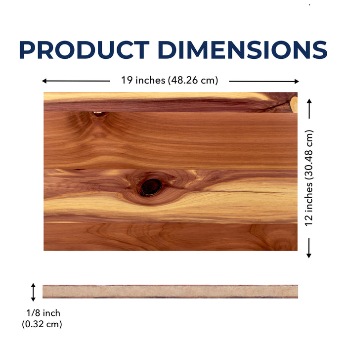Finished Cedar, Aromatic, 1/8 inch, Double Sided