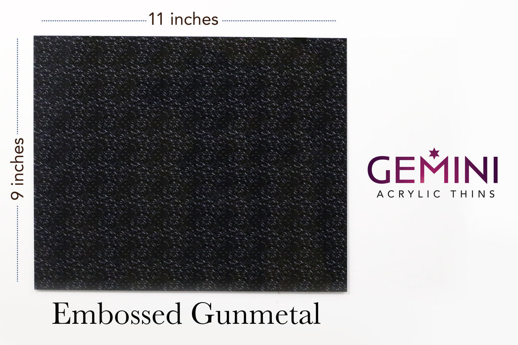 Gemini-Embossed Gunmetal