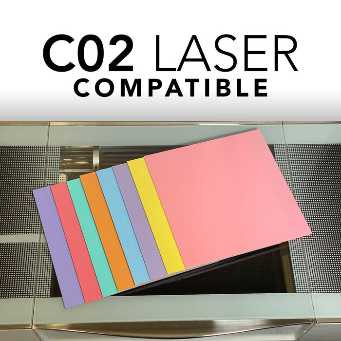 Pastel Acrylic Variety 8 Pack, Available in 3 sizes, Cast Acrylic in a Variety of Pastel Colors