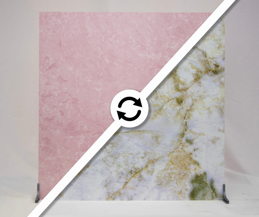 Blush Pink Marble/Gold Streaked Marble