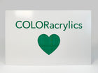COLORacrylic White on Shamrock Green Two Tone