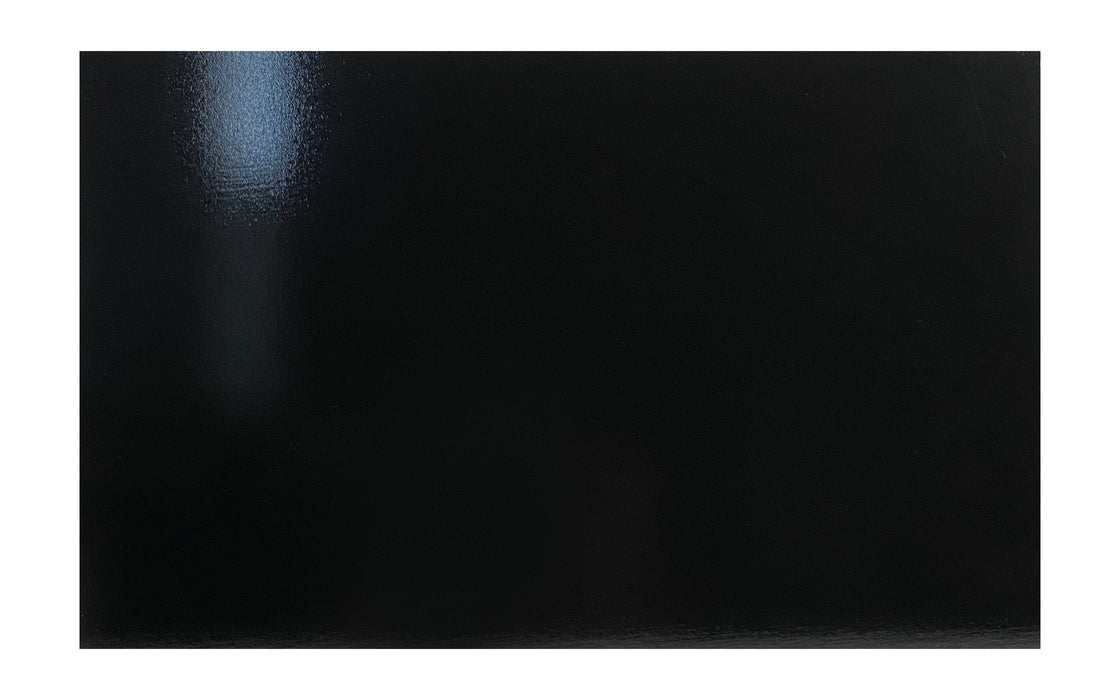 Black ‘Melamine’ Type Coated MDF, 1/4 inch, 12 x 19 inches