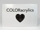 COLORacrylic White on Jet Black Two Tone