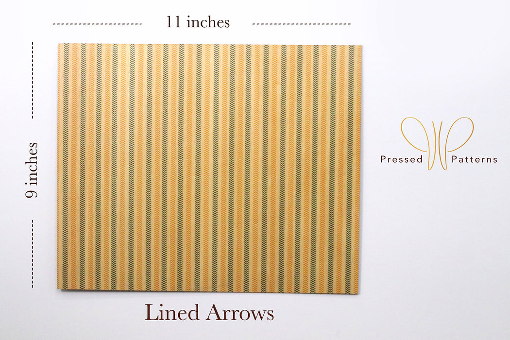 Pressed Patterns-Lined Arrows