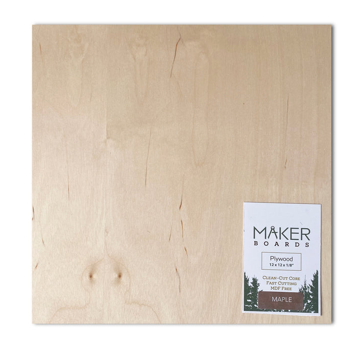 Maker Boards-Maple, 12 x 12 inches, 1/8 inch