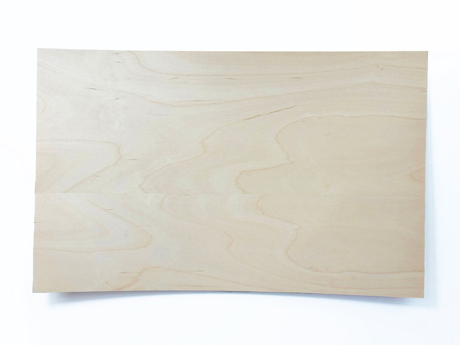 Maple, Wood Veneer, 12x19 inches, Unfinished