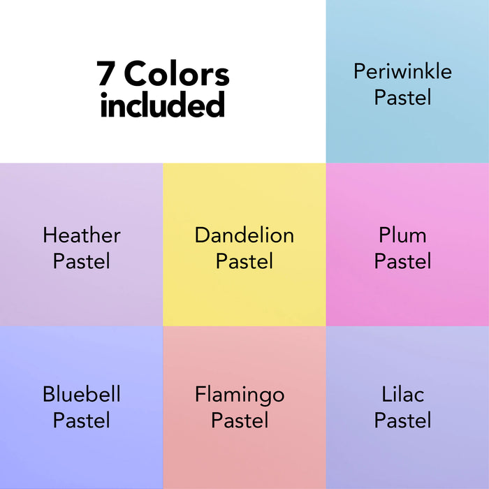 PIG Packs - Assorted Pastel Acrylic 7 pack