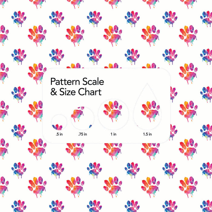 537/ Painted Paw Prints COLORboard