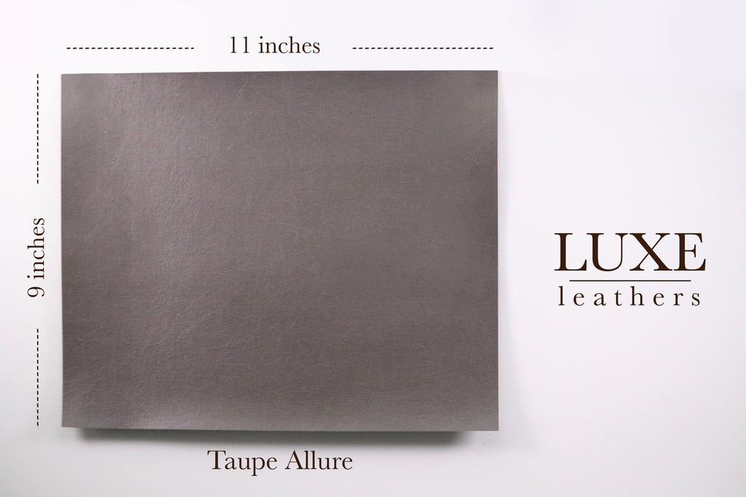 Luxe Leather-Taupe Allure