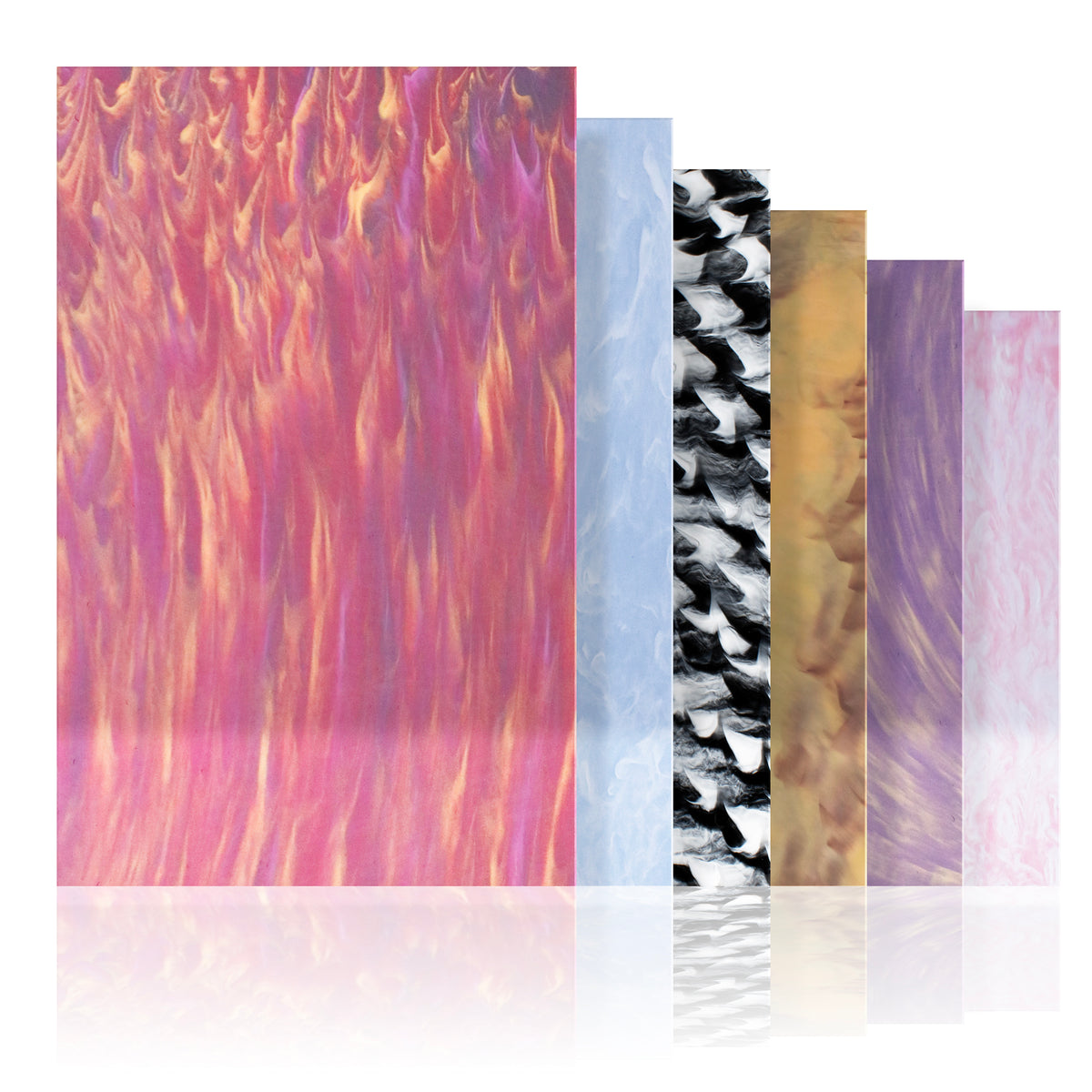 WaterColor Acrylic Variety Pack, Cast Acrylic, Laser Safe, 1/8”, 12”x19 ...