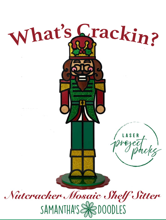 Laser Project Pack-What’s Crackin’? Nutcracker Mosaic Shelf Sitter