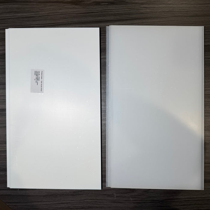 PIG Packs 11 x 19" Snow White and Crystal Clear Acrylic 6 Pack