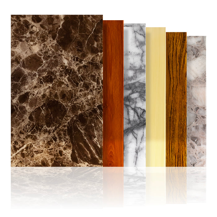 Wood Grain/ Marble Acrylic Variety Pack, 6 Sheets