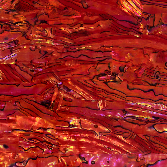 Ruby Red Abalone Shell Veneer