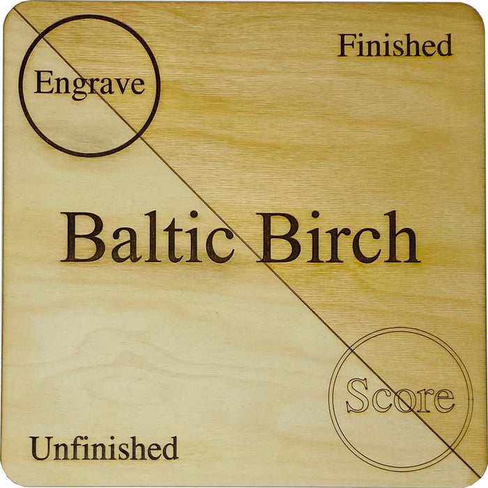 24x24 Baltic Birch Plywood 1/8 3MM, Grade B/BB, Laser Cutter/scroll Saw  Ready. 10 Pack Bundle 