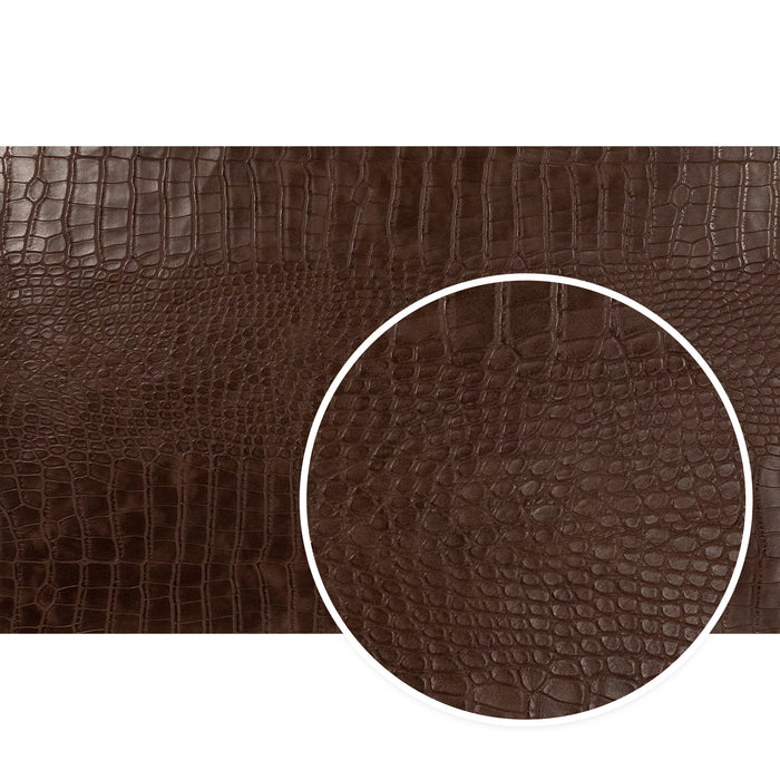  Synthetic Leather Crocodile Pattern Fabric 1.1mm