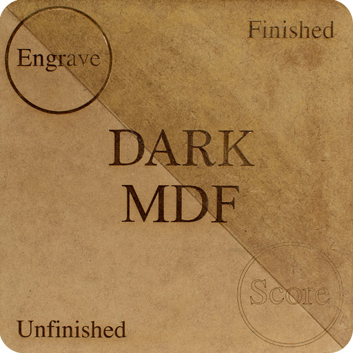 Dark MDF 1/8 Inch