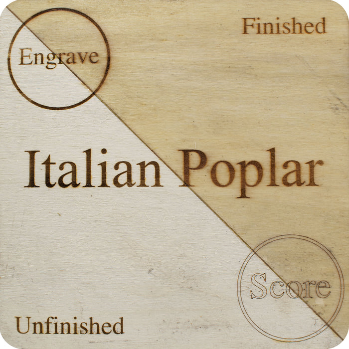 Italian Poplar 1/4 Inch Unfinished