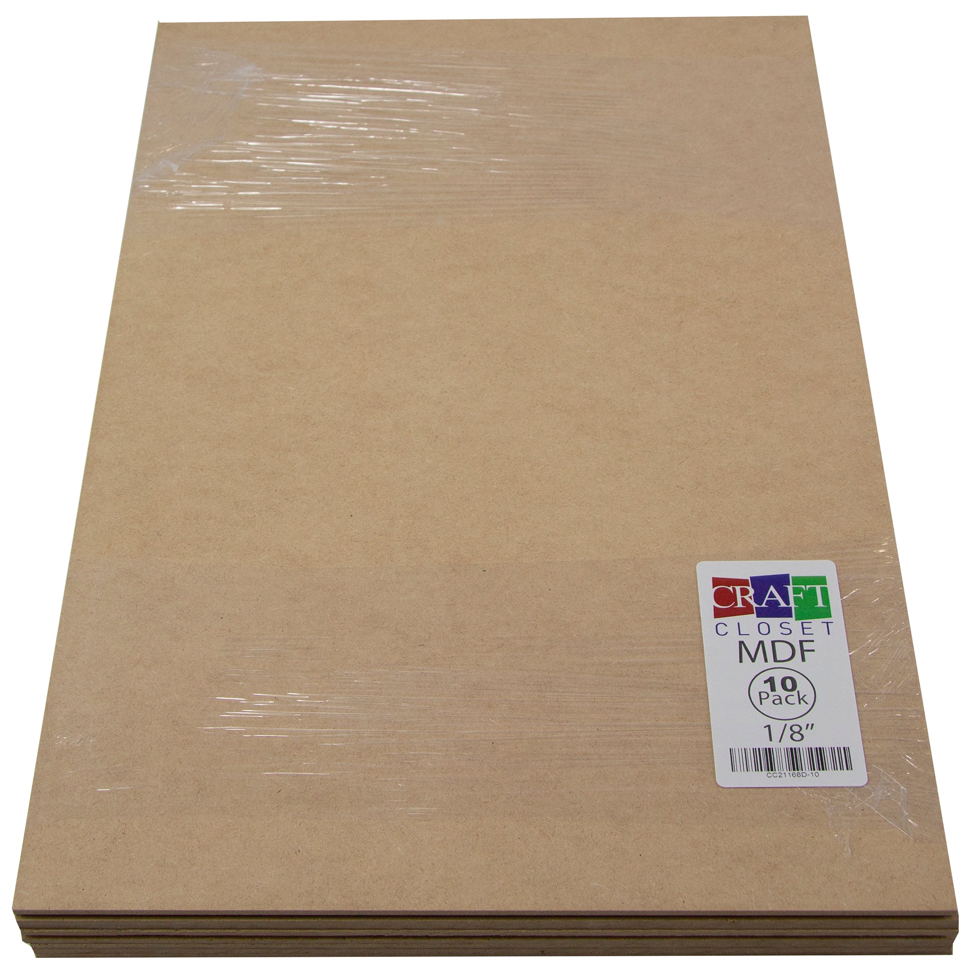 MDF (Medium Density Fibreboard), 12”x19”, 12