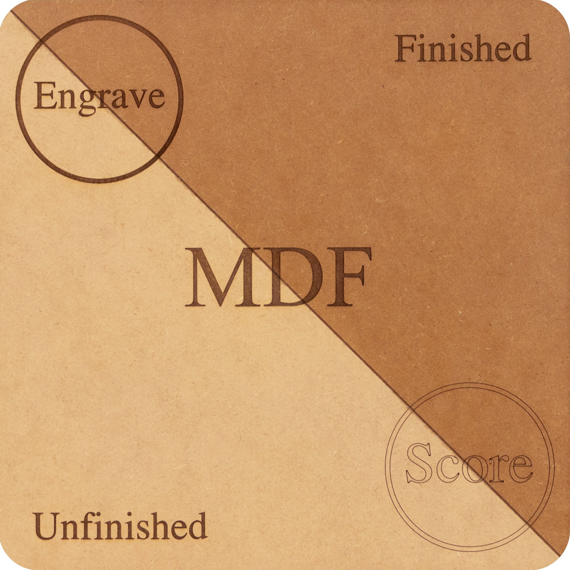 MDF (Medium Density Fiberboard), 12”x19”, 12
