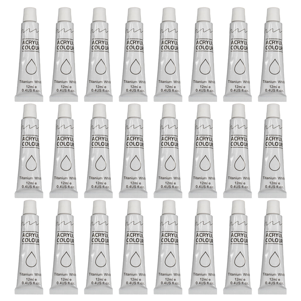 Titanium White Paint Tube Set of 24